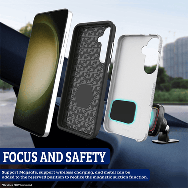 Samsung Galaxy S24 Plus Compatible Case Cover With Shockproof Rugged Design - Rose Gold